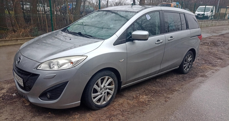 Mazda 5 cena 30500 przebieg: 159000, rok produkcji 2012 z Warszawa małe 106